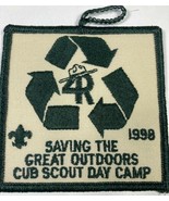 Cub Scout Day Camp Saving the Great Outdoors Patch Square Boy Scouts BSA... - $6.92