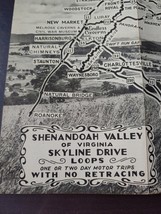 Shenandoah Valley of Virginia Skyline Drive Loops Vintage Travel Brochur... - £15.51 GBP