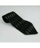 Puritan Dark Green &amp; Black Tie With Beautiful Wavy Designs - $273.30 MXN