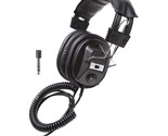 Stereo/Mono Headphones, 3.5 Mm Stereo Plug, Black - £33.27 GBP