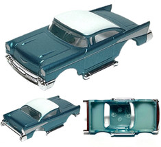 2023 HO Scale AFX’tras 1957 Lowered Custom ’57 Chevy Bel Air Slot Car BODY TRQ/W - £13.58 GBP