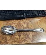 Lot of 5 COMMERCIAL STAINLESS STEEL SPOONS SLOTTED 11&quot; HEAVY DUTY NSF - $110.81 MXN