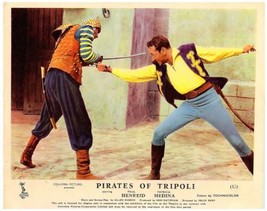 Pirates of Tripoli 1955 Paul Henreid in sword fighting scene 11x14 photo - £11.78 GBP