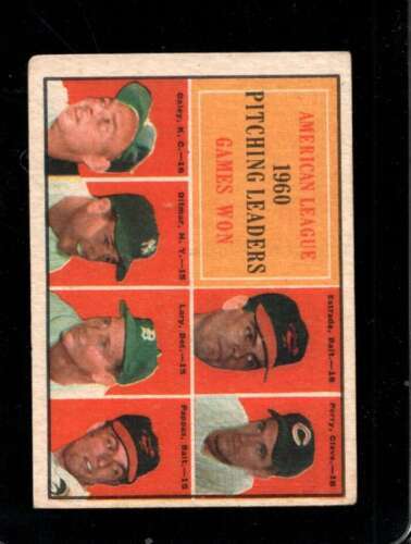 Primary image for 1961 TOPPS #48 ESTRADA/PERRY/DALEY/DITMAR/LARY/PAPPAS VG AL PITCHING  *NY11067