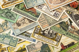 1920-1922 Deutschland Notgeld (Notfall Geld) 25pc - Landmarks &amp; Landscapes - $1,969.64 MXN