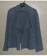 EXCELLENT WOMENS TALBOTS WOMAN PETITES BLUE &amp; WHITE TWEED JACKET   SIZE 3Xp - €28,38 EUR