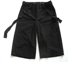 H&amp;M Black Bermuda Style Shorts with Fabric Belt Size 4 - $8.90