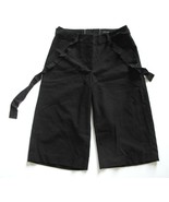 H&amp;M Black Bermuda Style Shorts with Fabric Belt Size 4 - $8.90