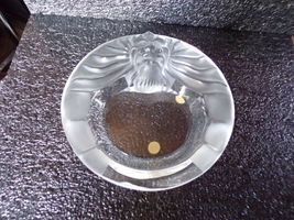 Lalique "Tete De Lion" Crystal Ashtray in the original box image 10