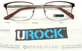 NEW U ROCK MODERN OPTICAL U763 MATTE BURGUNDY /GUNMETAL EYEGLASSES UROCK... - £18.38 GBP