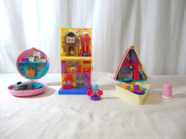 Polly Pocket Birthday Cake Bash Compact Travel Toy Playset +  Candy Store + Worl - £14.80 GBP