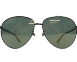 Gucci Sunglasses GG0043SA 003 Dark Gray Tortoise Pilot Frame Green Mirro... - $118.79
