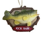 Midwest CBK Kiss Bass Fish on Plaque Fishing Ornament Fisherman Gift - £6.26 GBP