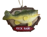 Midwest CBK Kiss Bass Fish on Plaque Fishing Ornament Fisherman Gift - $7.71