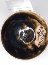 Antique Japanese Oil Spot or Mirror Black Glaze Tea Bowl - £175.22 GBP