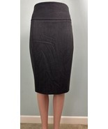 Women&#39;s Express Charcoal Gray High Waist Pencil Skirt Sz 0 - $25.71 CAD