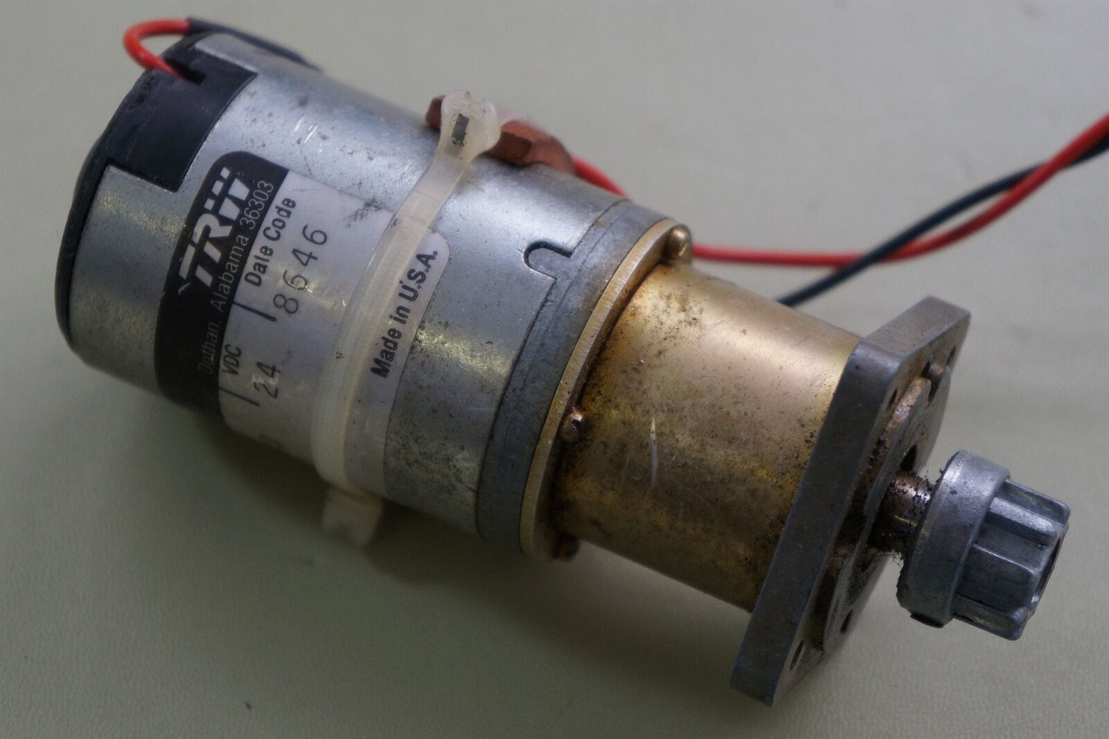 TRW Electronic Components Group 409AV740 DC Gear Motor , 24VDC - $48.97