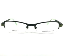 Prodesign denmark Eyeglasses Frames 1348 C.6031 49/17 Black Green 49-17-135 - £55.70 GBP