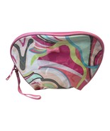 Vintage Liz Claiborne Clear Vinyl Abstract Cosmetic Bag