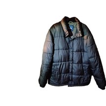 Old Navy Men&#39;s Puffer Jacket XL Black Heavy Coat Full Zip Warm Winter EUC - $578.22 MXN
