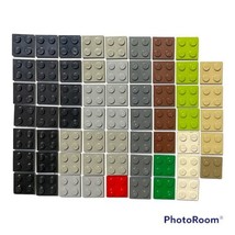 61 LEGO Parts Pieces 2x2 Plate #3022 Lot - £3.13 GBP
