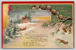 Thanksgiving Greetings Poem Artist Signed HPS Postcard K28 - £7.95 GBP