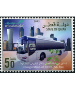 Qatar. 2013. Inauguration of First CNG Bus (MNH OG) Stamp - £0.77 GBP