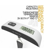 MagicPro Digital Suspension Luggage Scale, Temp. Sensor, 110lbs, Silver,... - £8.57 GBP