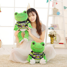 Lovely Frog Plush Toys Soft Cartoon Frog With Clothes Stuffed Animal Doll Kids T - £14.38 GBP