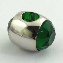 Lauren G Adams Rhodium Gemini May Birthstone Emerald CZ Charm Fits All - $338.62 MXN