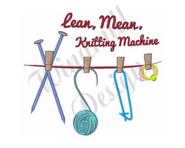 Knitting Tools- Machine Embroidery Design - £2.78 GBP