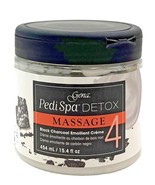Gena Pedi Spa Detox Massage Black Charcoal Emollient Creme #4 15.4 oz - $23.35