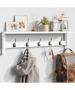 Wall-Mounted Coat Rack With Shelf, Ambird Style, Measuring 28*9 Inches; ... - $71.22 CAD