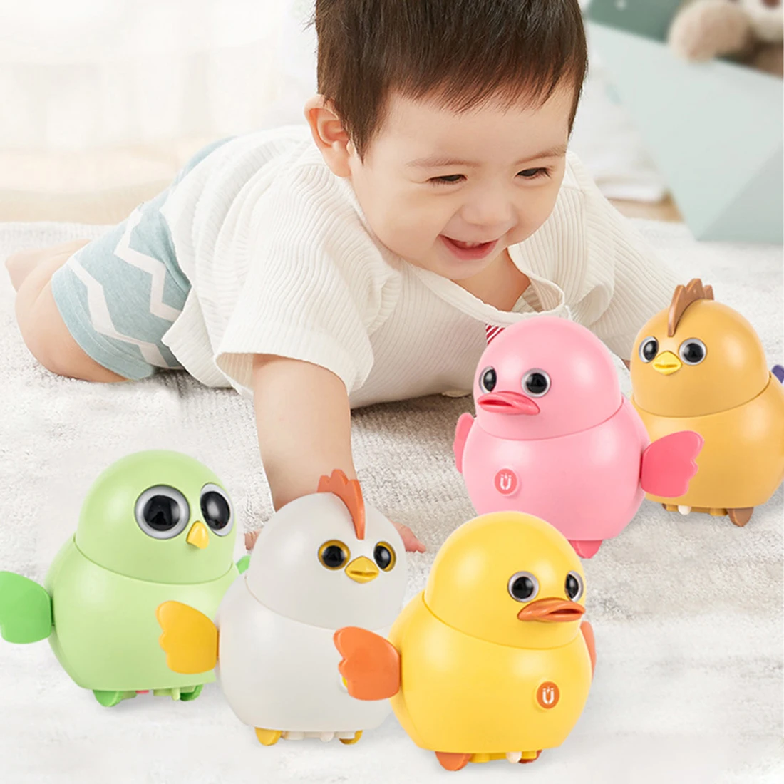 New Electronic Swing Pet Chicken Animals For Baby Crawling Toy Swinging Walking - £10.31 GBP+