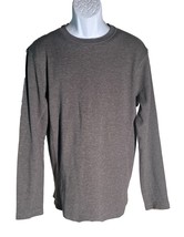 MAGELLAN Men&#39;s Long Sleeve Pull-Over Shirt Gray Medium - $10.88