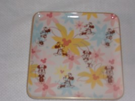 WDW Disney Parks Minnie Mouse Gold Rim Trinket Tray Jewelry Dish New W/Box - £21.23 GBP