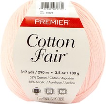 Premier Yarns Cotton Fair Solid Yarn Blush - £11.66 GBP