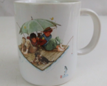 1987 Museum Collection Norman Rockwell Fisherman&#39;s Paradise 3.75&quot; Coffee... - $9.69