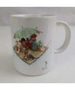 1987 Museum Collection Norman Rockwell Fisherman&#39;s Paradise 3.75&quot; Coffee... - £7.71 GBP