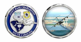 Air Force Joint Base Charleston South Carolina C-17 1.75&quot; Challenge Coin - £27.65 GBP