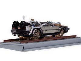 DMC DeLorean Time Machine Stainless Steel Railroad Version Back to the Future: P - £132.81 GBP