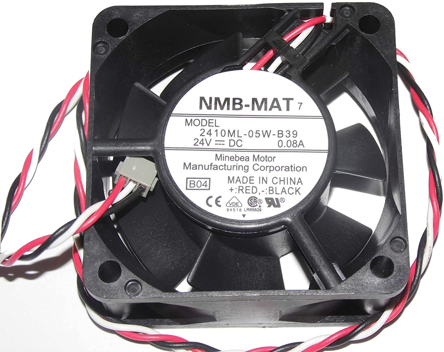 NMB-MAT 2410ML-05W-B39, 24V DC 3-Wire Case/Cooling Fan For Fanuc A90L-00... - $3.95