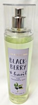 Bath and Body Works Blackberry &amp; Basil Fine Fragrance Body Mist Spray 8 oz - £17.31 GBP