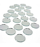 24 rOund MIRRORS 1/2&quot; inch diameter Circle Shape circular Real GLASS MIR... - $33.20 CAD