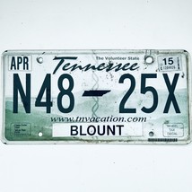 2015 United States Tennessee Blount County Passenger License Plate N48 25X - $229.01 MXN