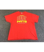 KC Chiefs &quot;Beat The Pats&quot; XL Gildan Red Shirt Unique Rare - $16.11 CAD