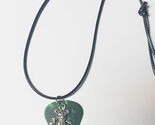 Grateful Dead Bear Guitar Pick Adjustable Necklace   GREEN - $12.99