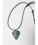 Grateful Dead Bear Guitar Pick Adjustable Necklace   GREEN - $12.99