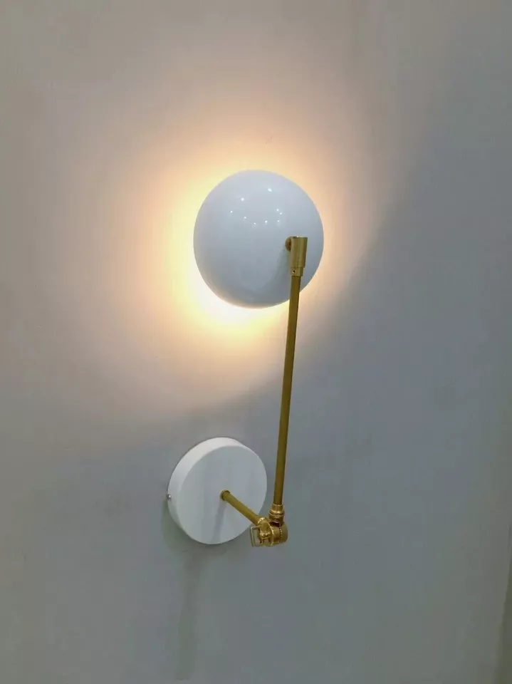 1950&#39;S Mid-Century Handmade Lamp Italian Wall Sconce Sputnik Wall Fixture - €113,74 EUR