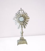 Religious CHALICE monstrance for wafer mass bread in SILVER 800 Minerva and GOLD - £2,580.07 GBP